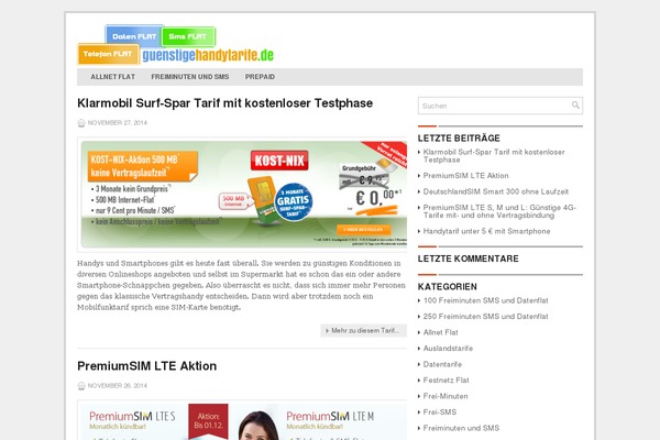 guenstigehandytarife.de site used Sezen-1.1