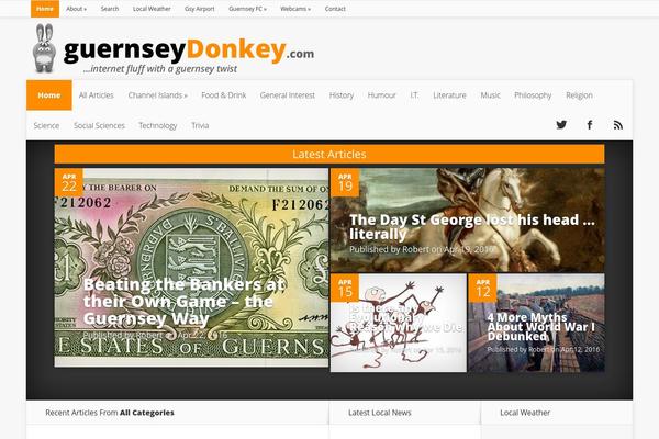 Nexus Child theme site design template sample