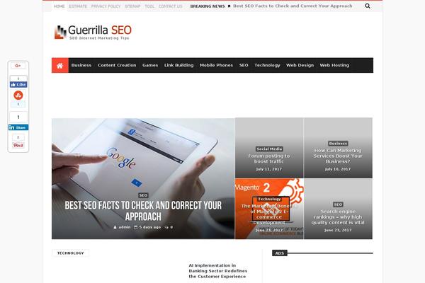 Magic Mag theme site design template sample