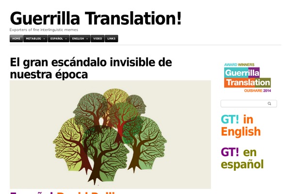 guerrillatranslation.com site used Outspoken