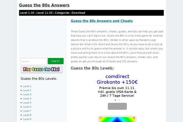 guessthe80s-answers.com site used Prologue