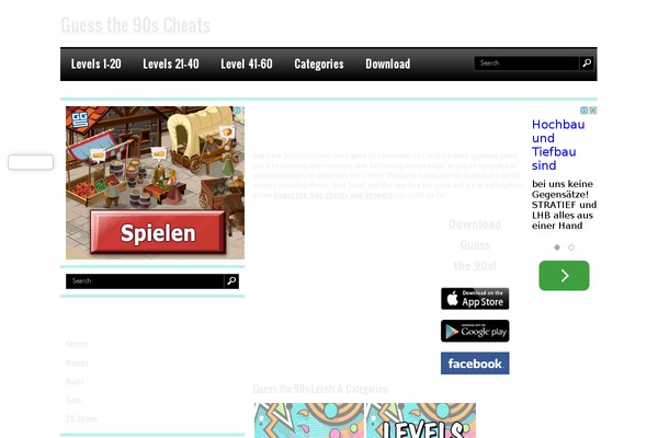 guessthe90scheats.com site used Gamecenter