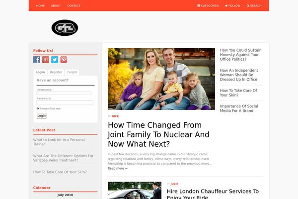 Insider theme site design template sample