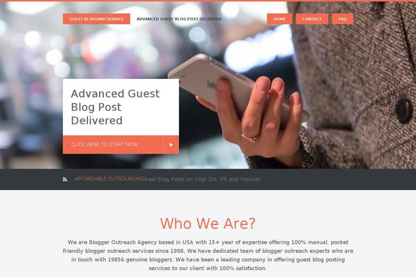 guestbloggingservice.com site used Kickstart-pro