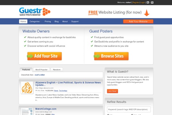 Site using Akismet plugin