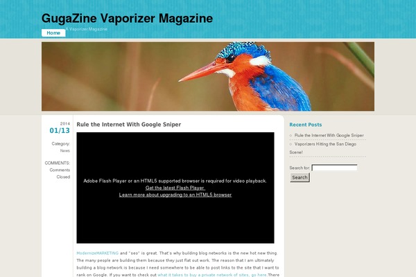 FloatingLight theme site design template sample