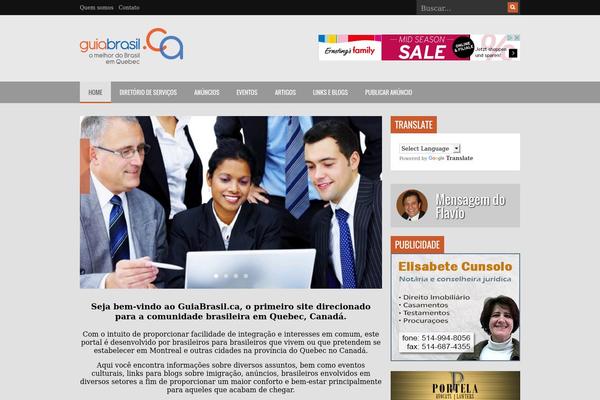 Maginess theme site design template sample