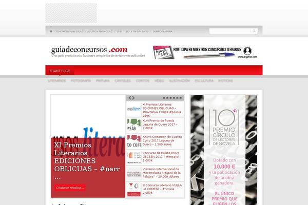 JustWrite theme site design template sample