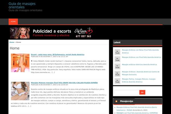 Magazine Style theme site design template sample