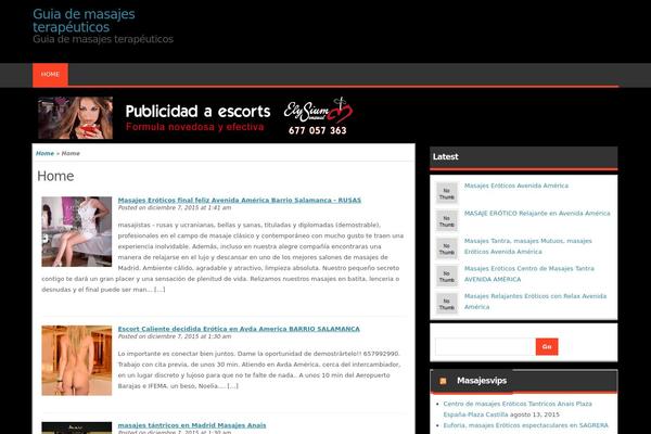 Magazine Style theme site design template sample