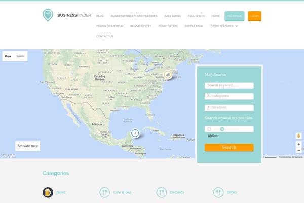 Business Finder theme site design template sample