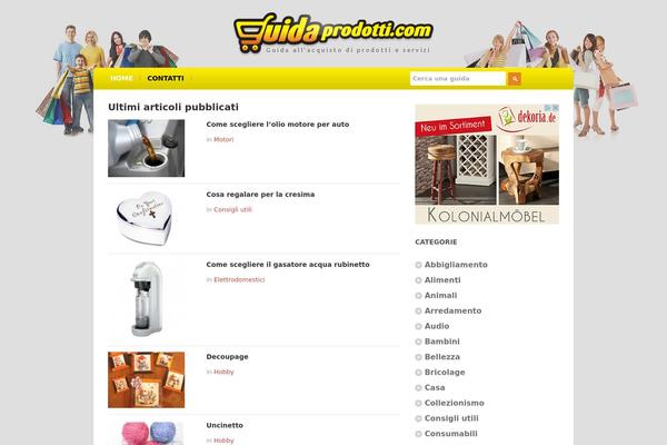 Momentum theme site design template sample