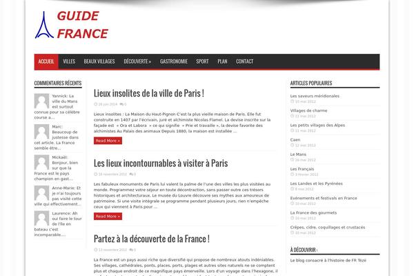 Jarida theme site design template sample