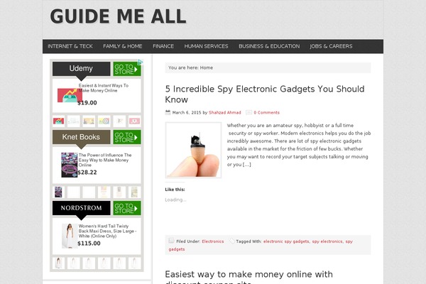 News theme site design template sample