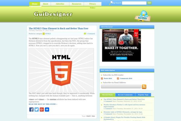 Vibrant theme site design template sample