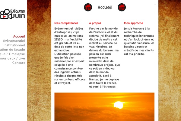 Supernova theme site design template sample