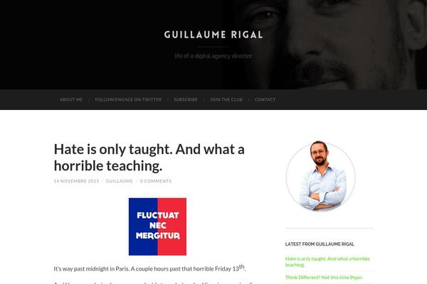 Hemingway theme site design template sample