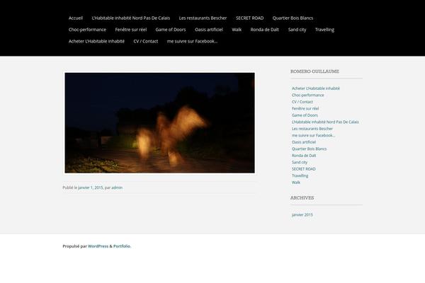 Portfolio Press theme site design template sample