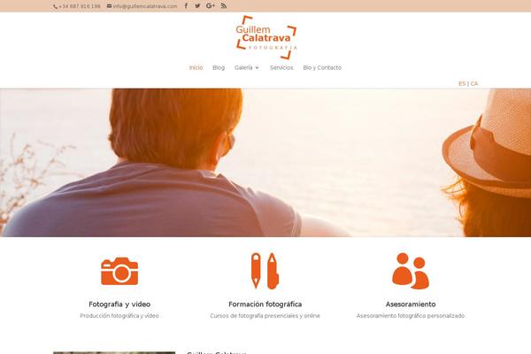 Divi Child theme site design template sample