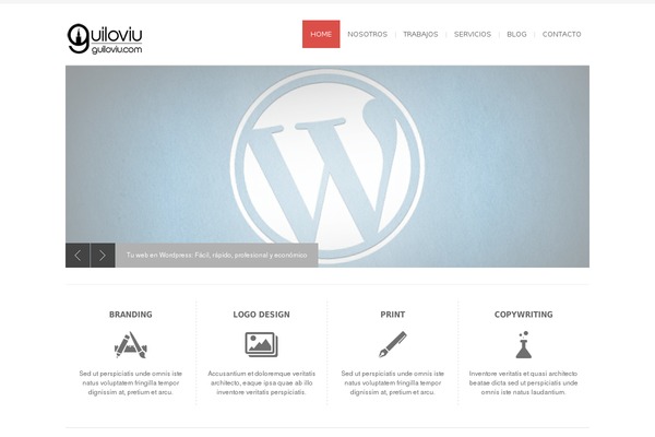 Bigbang theme site design template sample