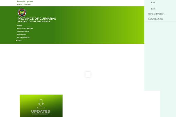 guimaras.gov.ph site used Guimaras