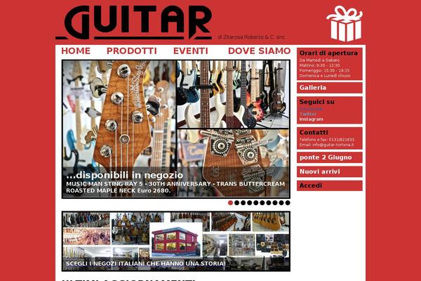 Guitar theme site design template sample