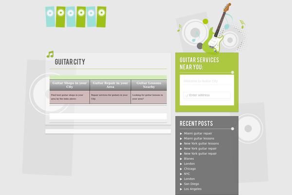 Music theme site design template sample