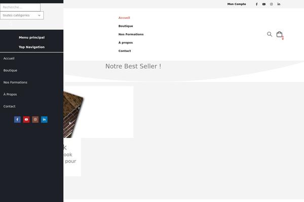 Porto Child theme site design template sample