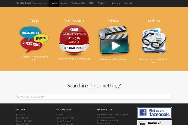Ward Pro theme site design template sample