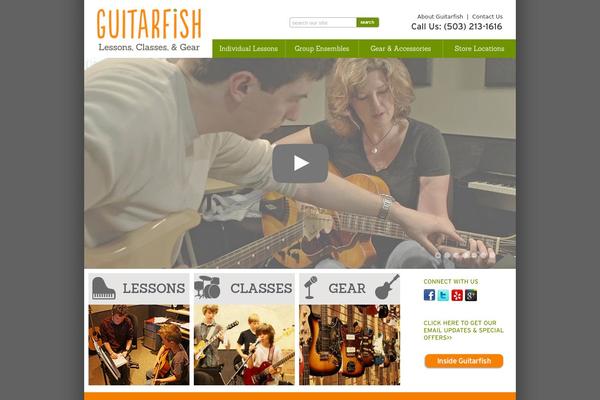 guitarfish theme websites examples