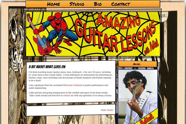 guitarlessonsadiel.com site used Anglepane