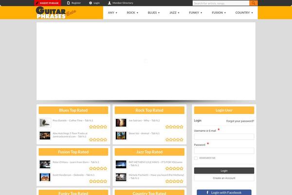 Site using Post Ratings plugin