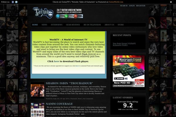 Mammoth theme site design template sample