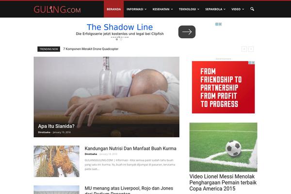 Newspaper theme site design template sample