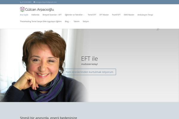 gulcanarpacioglu.com site used Divi