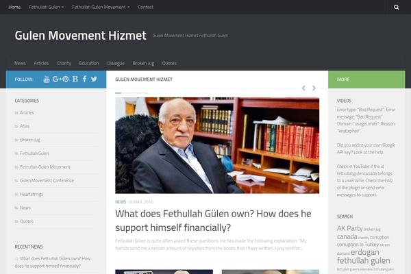 Hueman theme site design template sample