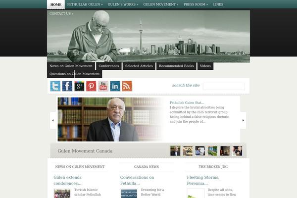 eNews theme site design template sample