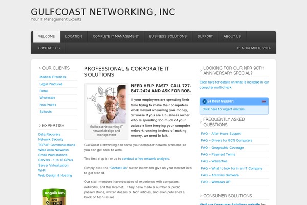 Enterprise Pro theme site design template sample