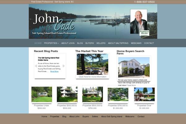 Evolution Child theme site design template sample