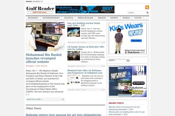 Tribune theme site design template sample