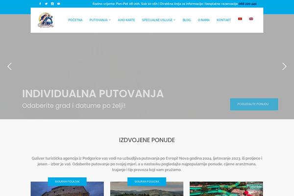 GoTravel theme site design template sample