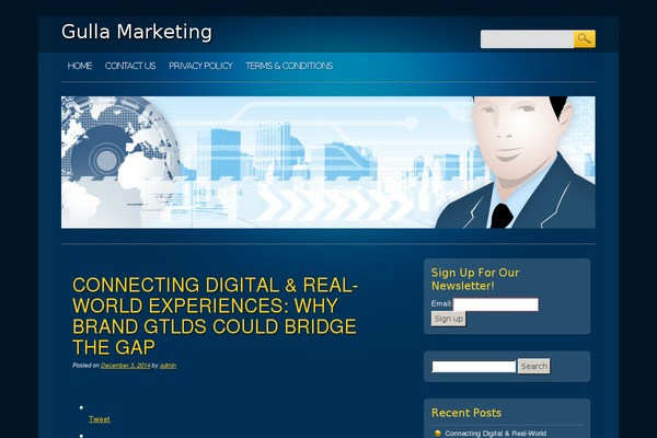 Online Marketer theme site design template sample