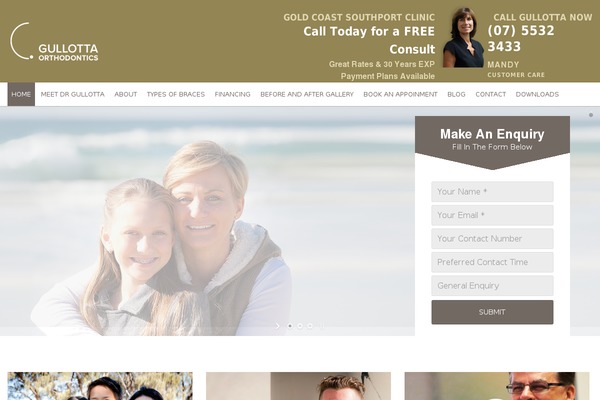 gullottaorthodontics.com.au site used Custom