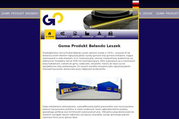 gumaprodukt.pl site used Gumaprodukt