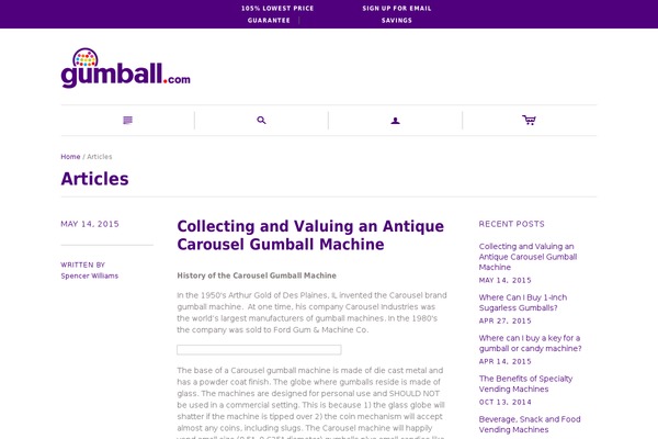 gumballstand.com site used Livingos-upsilon-1