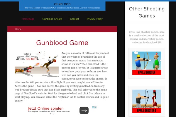 Chun theme site design template sample