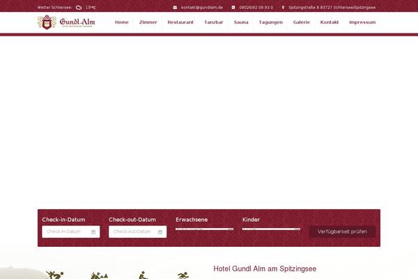 Site using Wp-hotel-booking plugin