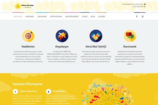 Kidslife theme site design template sample