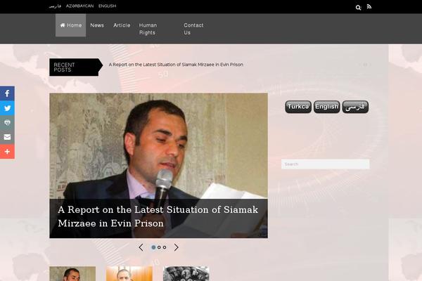 Magazine theme site design template sample