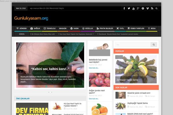 gunlukyasam.org site used Saglik